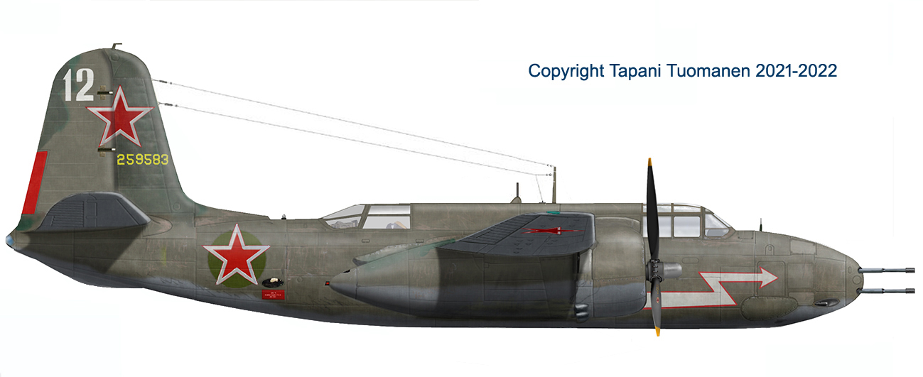 A-20G-1 of the 113 AP-27 GAP in winter 1943-44