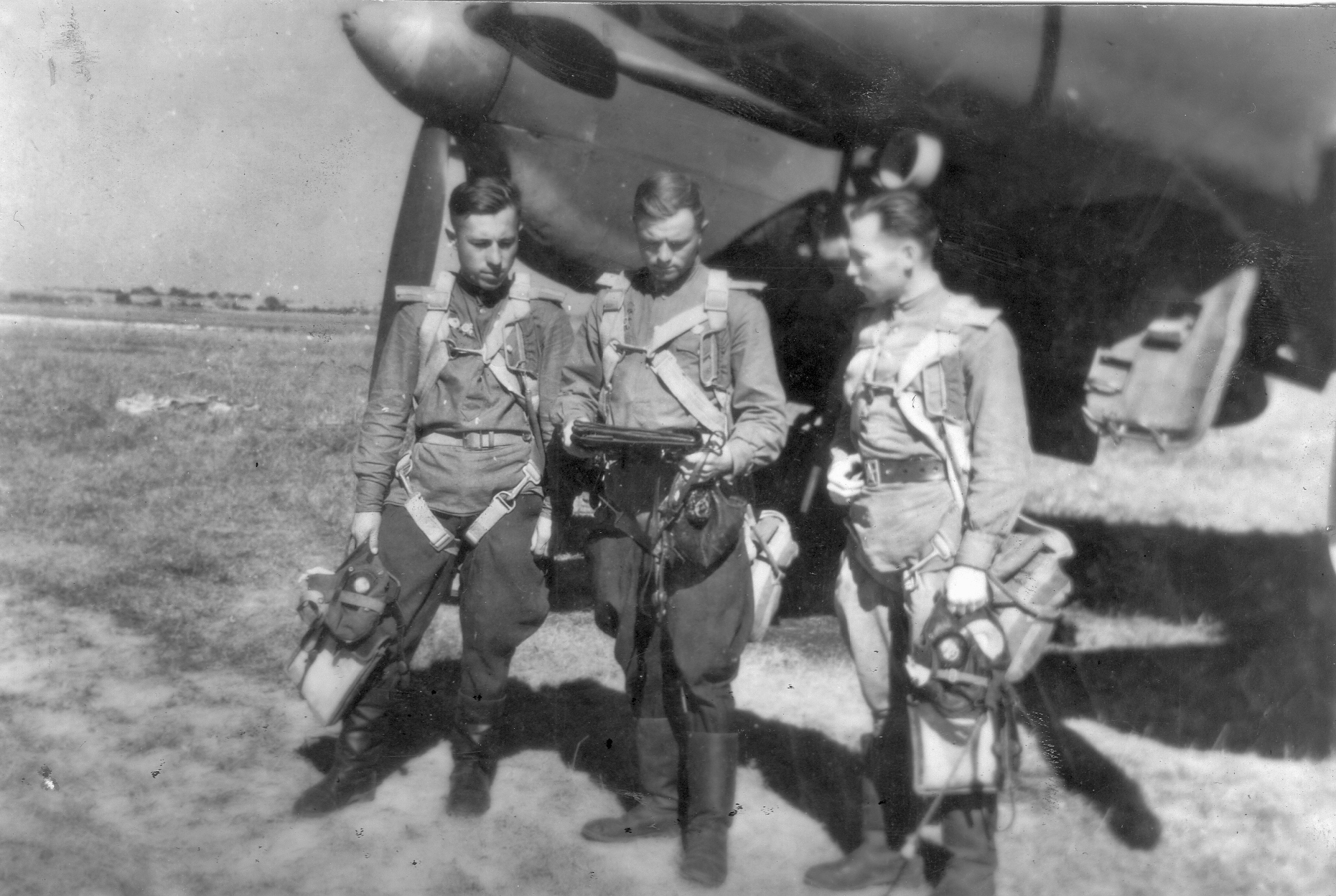 WWII image soviet Pe2 diver airplane identification mark