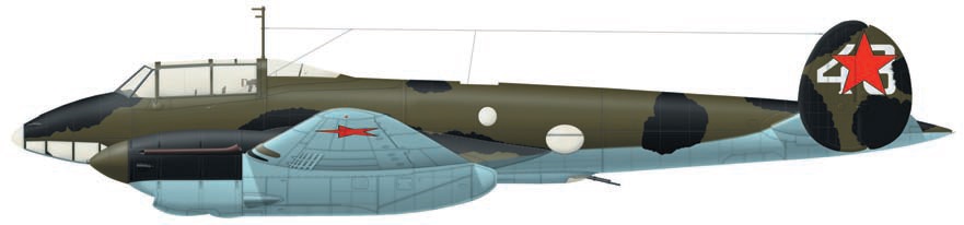 пешка  Пе-2 из 5-го СБАП. Этот бомбардировщик ранних серий выпуска завода №39 вынужденную посадку у н.п. Бабанка (район Умани) в августе 1941