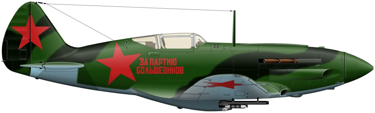 Цвет боковик ЗПБ ZPB. ВМВ военный самолёт МИГ3.