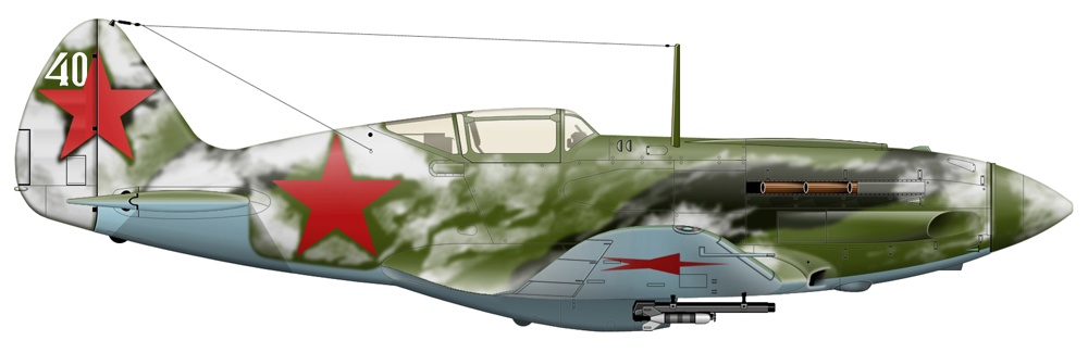 боковик МиГ-3 бн 40 из состава 148 иап 4 Резервной авиагруппы, Юго-Западный (или Брянский) фронт, зима 1941 42 гг.