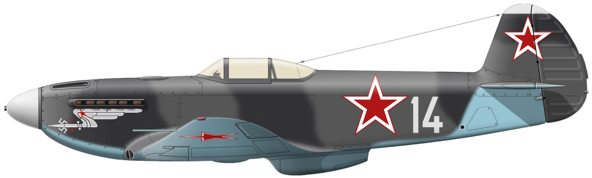 Jak-3 15th fighter air «Orsha» regiment WWII profile
