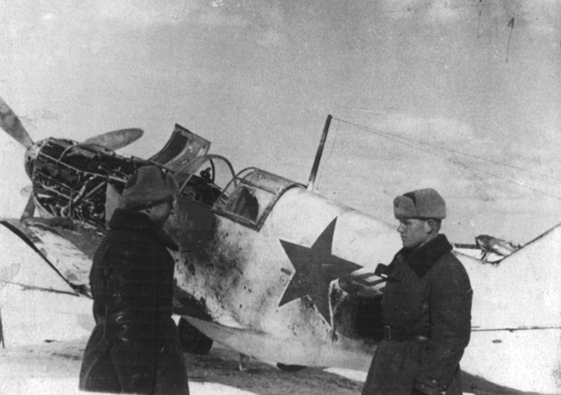 WWII photo LaGG-3 russian airplane