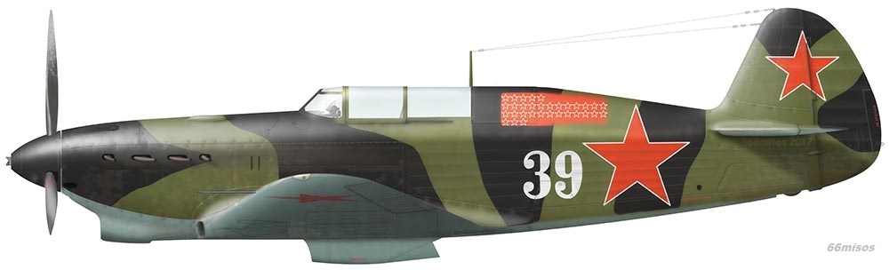 profile Jak-7b 195th fighter aviation regiment