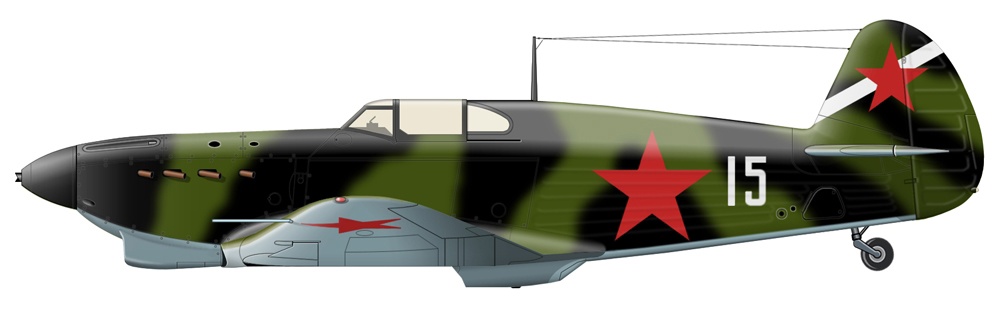 Советский самолёт Як1 ВВС СССР.