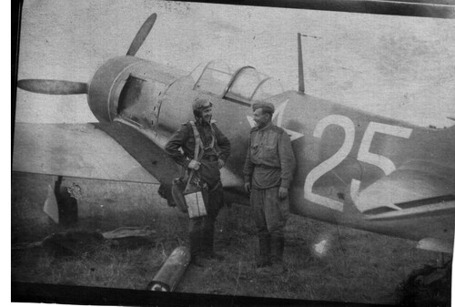 wartime photo La-7 plane