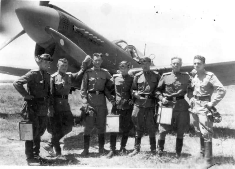 сталинские соколы в бою Фото ВОВ 481 ИАП ПВО ТС
