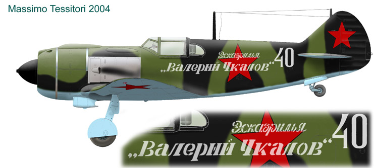 Color profile La-5 warplane