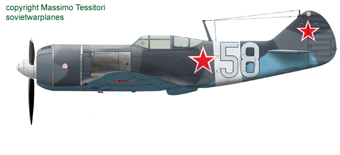 La7  58 6th navy fighter aviation regiment USSR