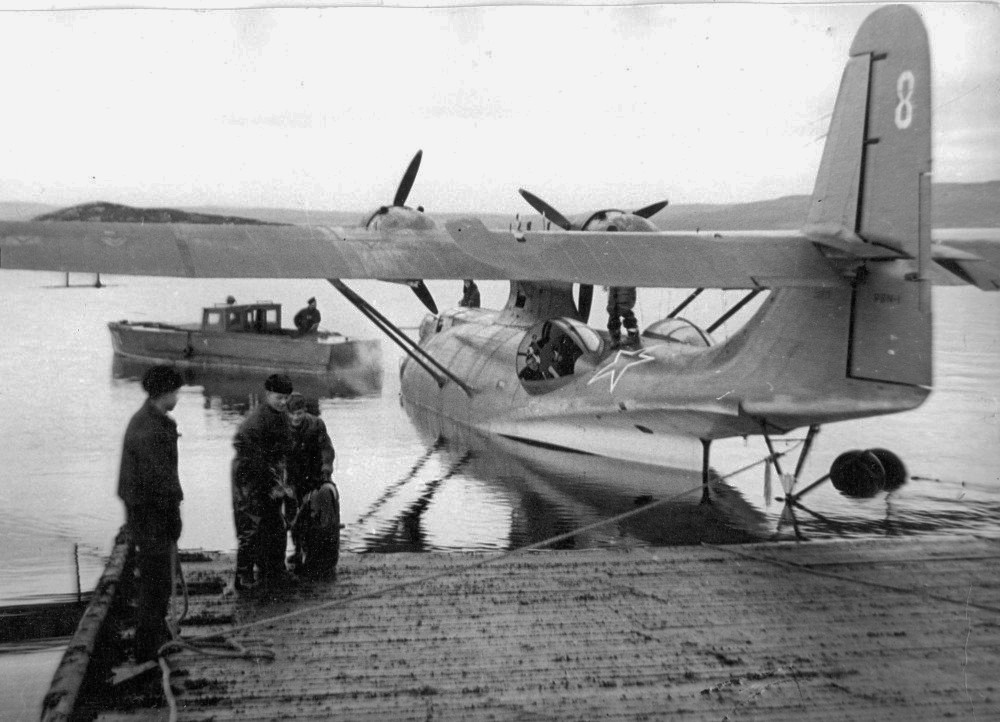 118th RAP VVS SF wartime photo recon seaplane PBN1 Nomad identification mark