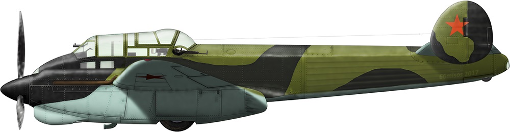 Yak4 314 ORAP VVS USSR drawing