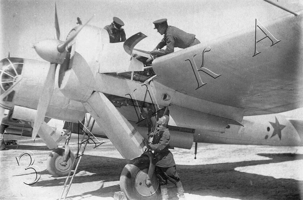 ww2 foto russian warplane 4th aviation border NKVD squadron