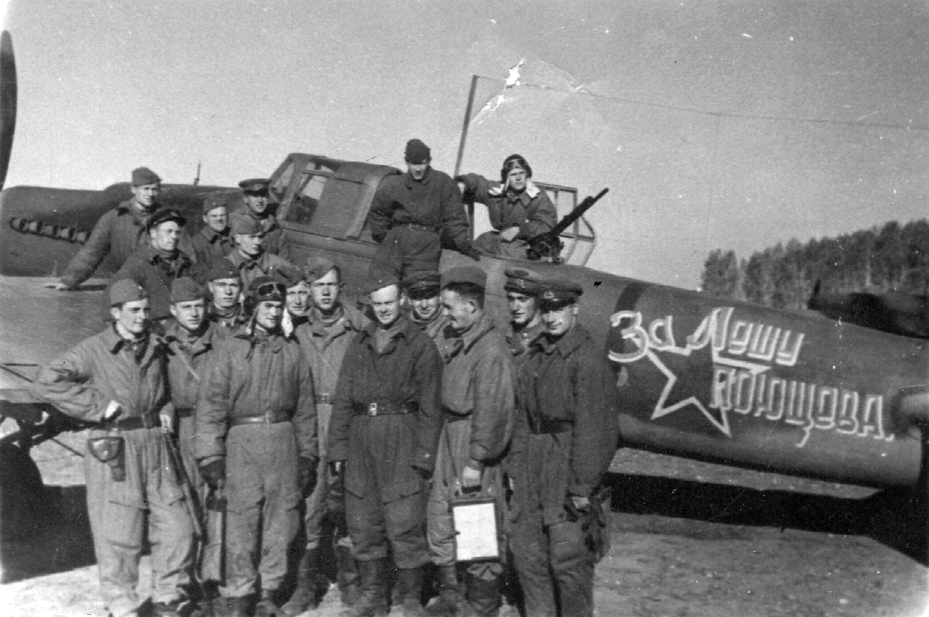24.10.1944 Однобоков Latvia.jpg 118 GvShAP wwII russian il2 picture.
