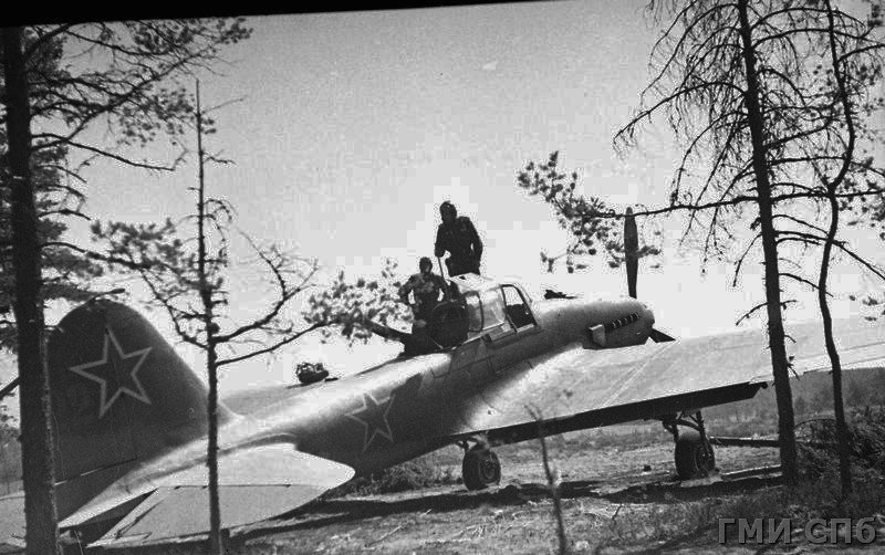 448 ШАП. Ил-2 перед боевым вылетом. Карельский перешеек